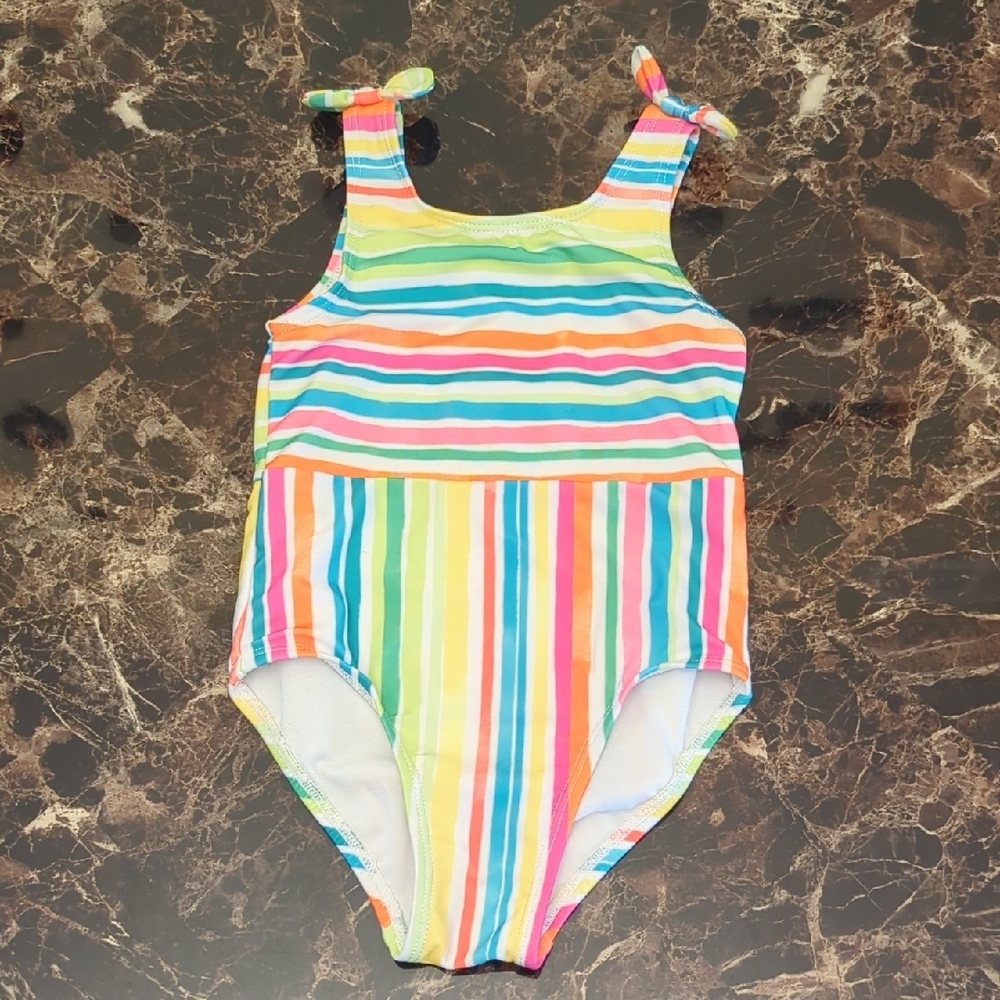 Colorful Striped Swimsuit